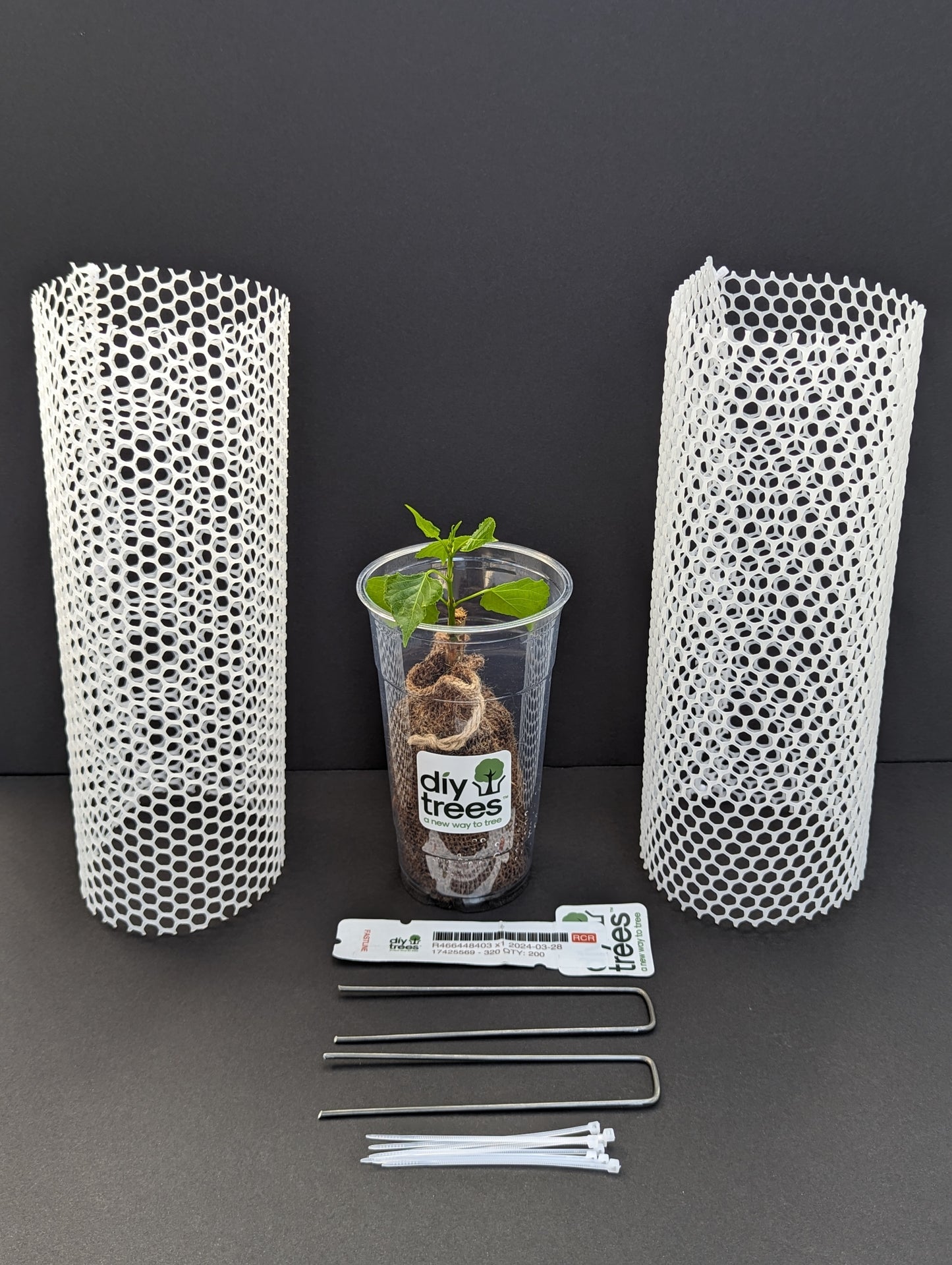 Elements included in the TurboTree tree kit from DIY Trees